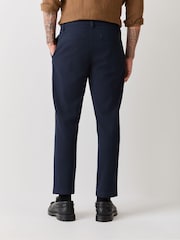 BOSS Blue Pleated Detail Tapered Fit Chino Trousers - Image 3 of 5