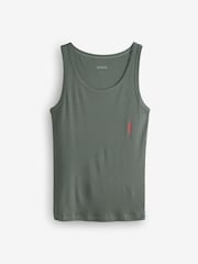 HUGO Grey Tank Top Vests 3 Pack - Image 4 of 4