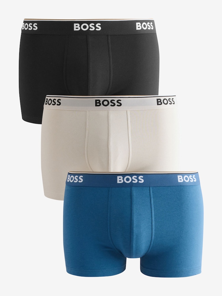 أسود كروم - حزمة من 3 سراويل بوكسر بشعار Power من BOSS - صورة 1 من 4 أسود كروم - حزمة من 3 سراويل بوكسر بشعار Power من BOSS - صورة 1 من 4