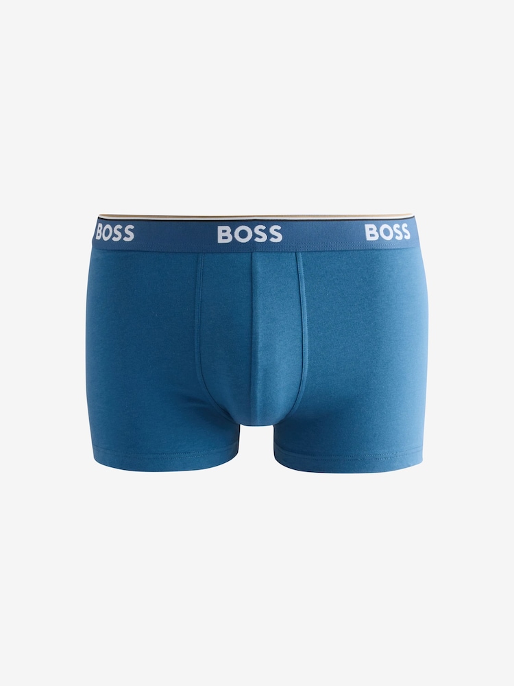 أسود كروم - حزمة من 3 سراويل بوكسر بشعار Power من BOSS - صورة 2 من 4 أسود كروم - حزمة من 3 سراويل بوكسر بشعار Power من BOSS - صورة 2 من 4