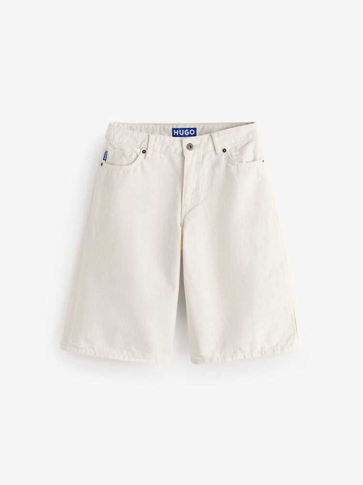 HUGO Natural Galola Denim Jorts - Image 1 of 1