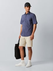 ブルー - BOSS Relegant レギュラーフィット半袖シャツ - 画像 2 / 5