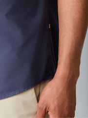 ブルー - BOSS Relegant レギュラーフィット半袖シャツ - 画像 4 / 5