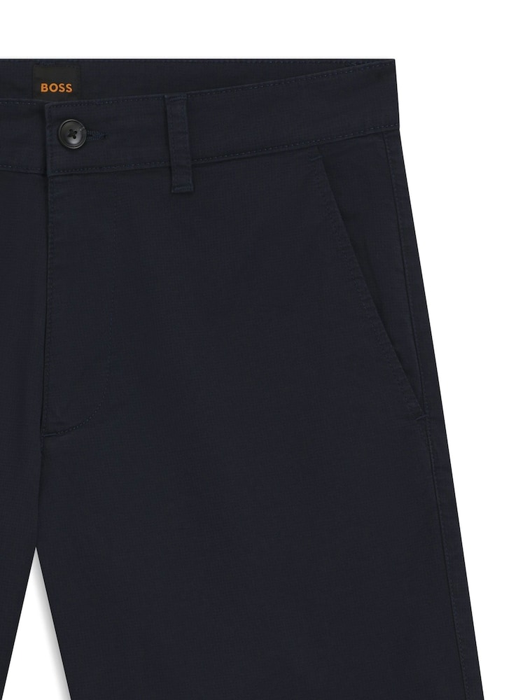 BOSS Blue Slim-Fit Chino Shorts - Image 6 of 6