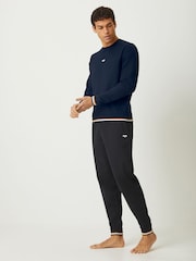 BOSS Navy Iconic Logo Sweatshirt - Image 2 of 5