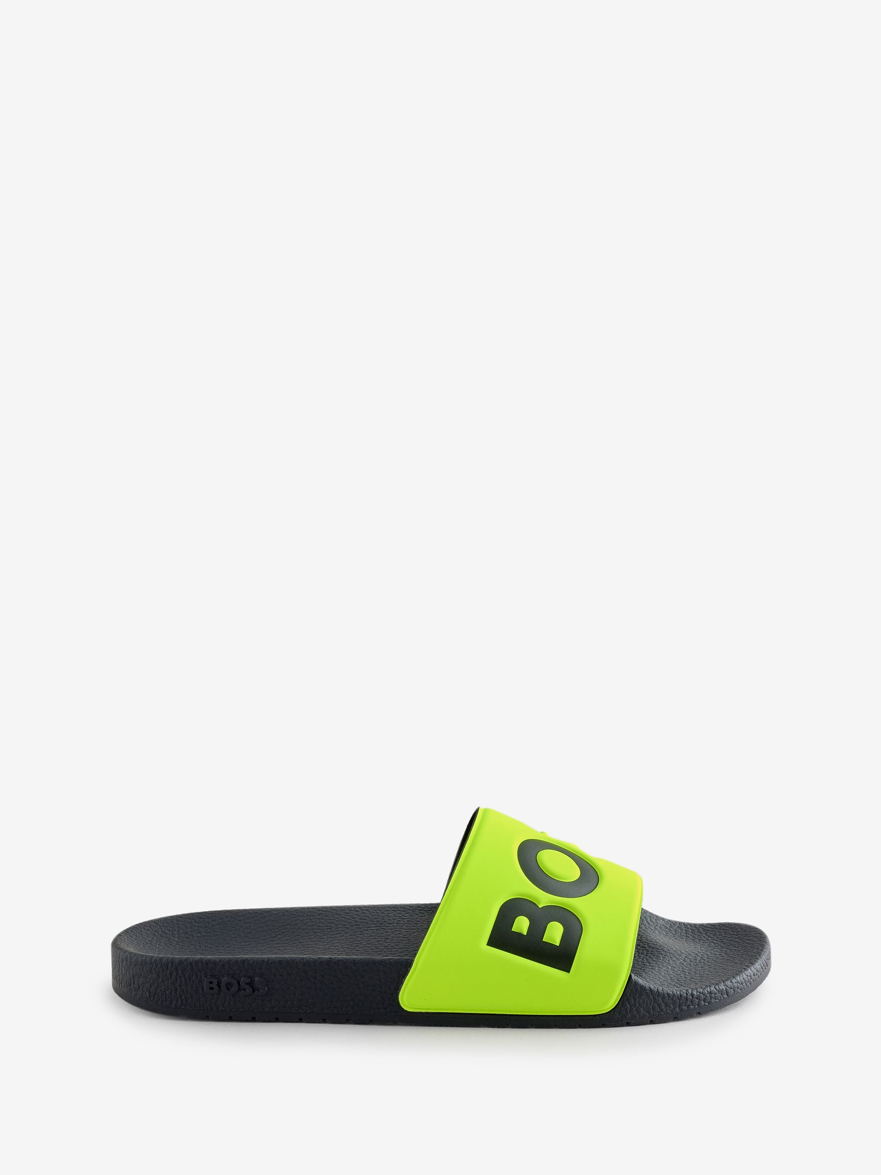 Buy BOSS Black/Green Large Logo Sliders from Next Australia