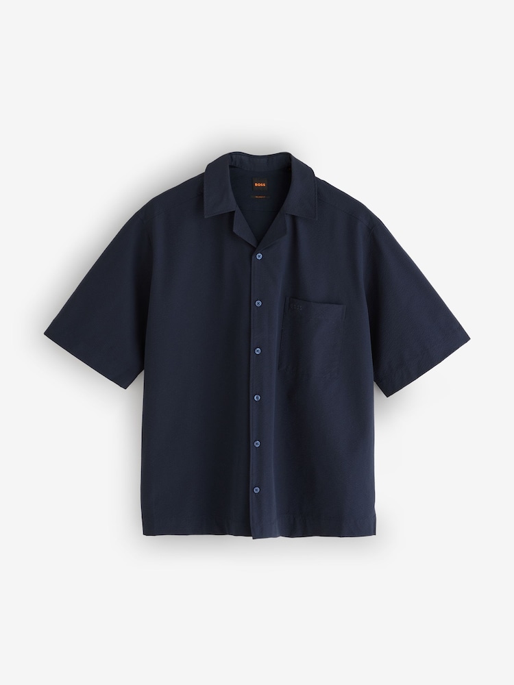ブルー - BOSS Lapisy リラックスフィット シャツ - 画像 1 / 1