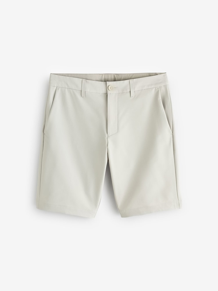 BOSS Cream Slim Fit Shorts - Image 1 of 1