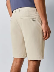 BOSS Cream Slim Fit Shorts - Image 3 of 5
