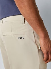 BOSS Cream Slim Fit Shorts - Image 4 of 5