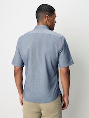 BOSS Blue Regular Fit Short Sleeve Cotton Shirt - Image 2 of 5