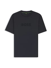 BOSS Blue Regular Fit Graphic T-Shirt - Image 1 of 1