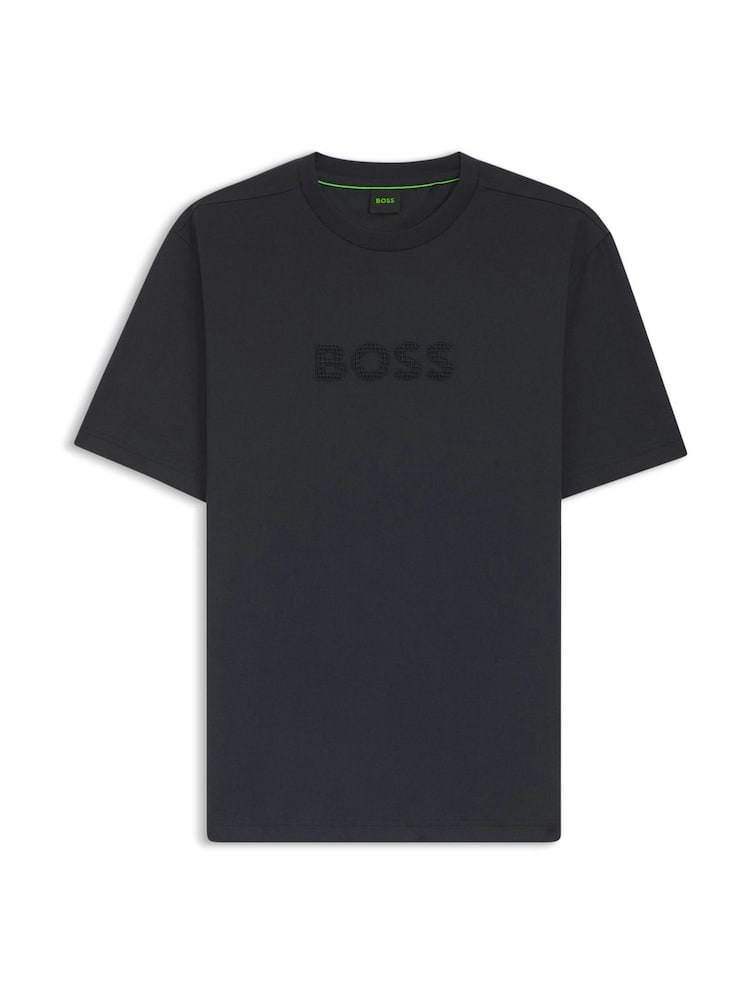 BOSS Blue Regular Fit Graphic T-Shirt - Image 1 of 1 BOSS Blue Regular Fit Graphic T-Shirt - Image 1 of 1