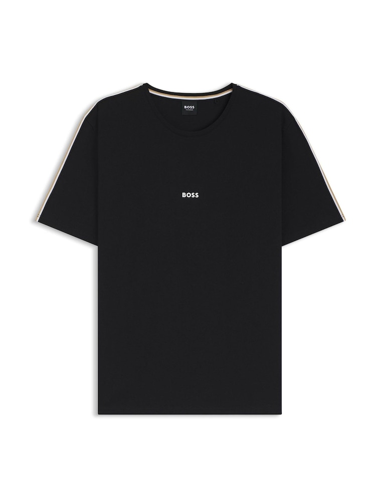 BOSS Black Regular Fit Unique Logo T-Shirt - Image 1 of 1