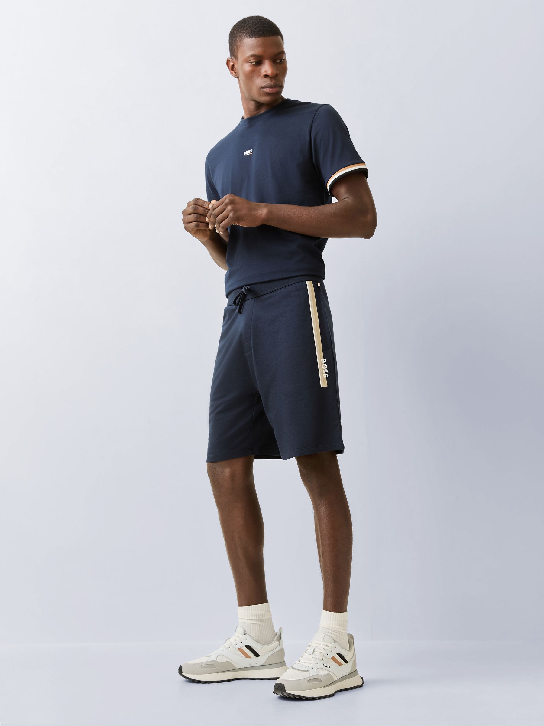Buy Blue - BOSS Authentic Logo Shorts from Next Japan