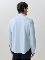BOSS Light Blue Motion Cotton Regular Fit Long Sleeve Shirt - Image 4 of 5