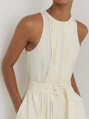 Reiss Sara Stretch-Cotton Stripe-Detail Midi Dress - 画像 3 / 7