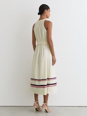 Reiss Sara Stretch-Cotton Stripe-Detail Midi Dress - 画像 5 / 7