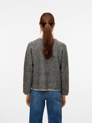 VERO MODA Grey High Neck Contrast Jumper - Image 3 of 5