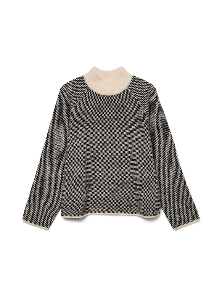 VERO MODA Grey High Neck Contrast Jumper - Image 8 of 8 VERO MODA Grey High Neck Contrast Jumper - Image 8 of 8