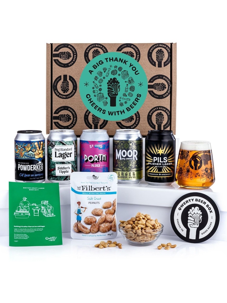 QWERTY Beer Box Thank You Real Ale Beer Gift Hamper - Image 2 of 4