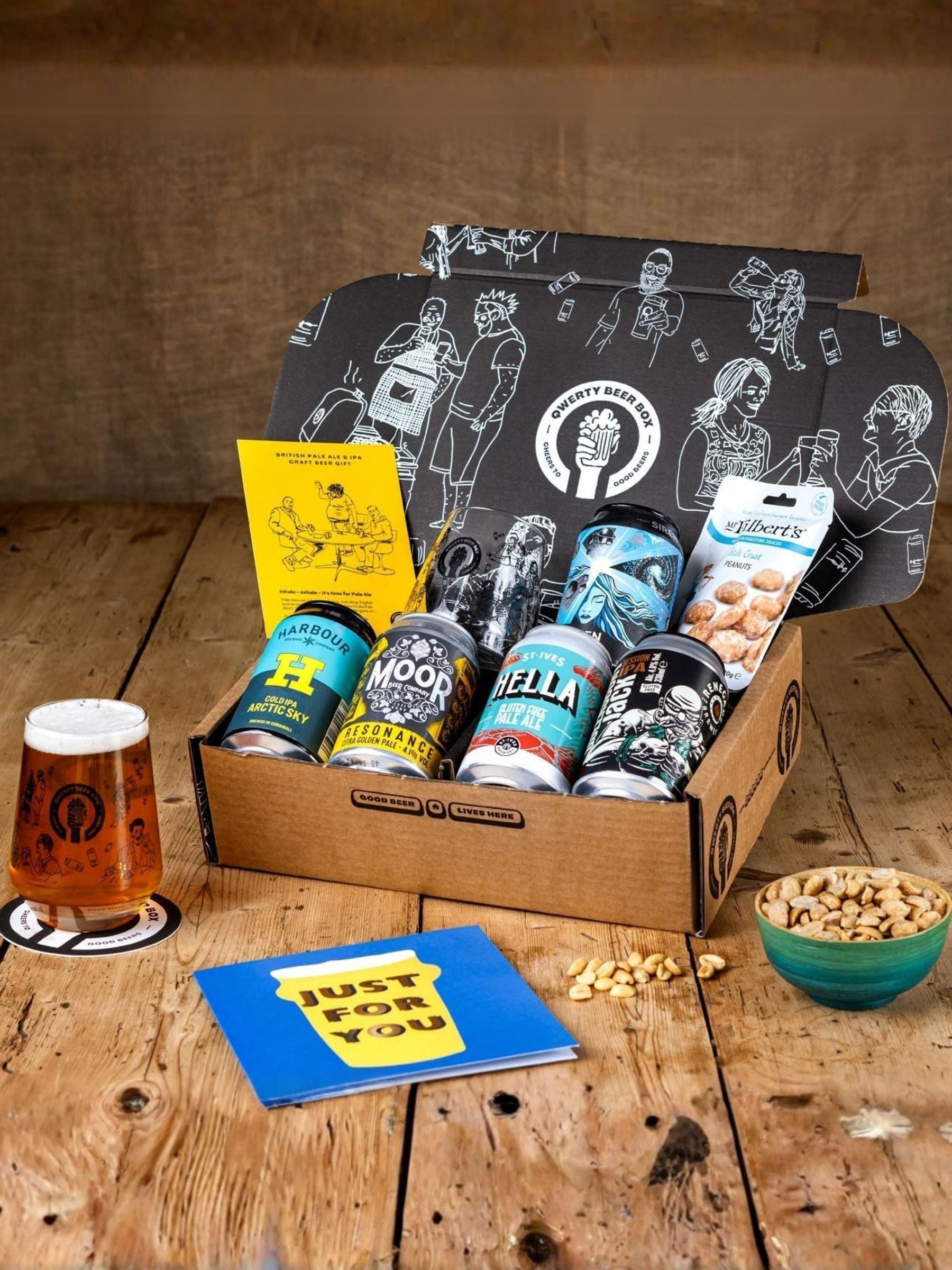 Qwerty Beer Box Unisex Premium Pale Ale & Ipa Beer Gift - Image 1