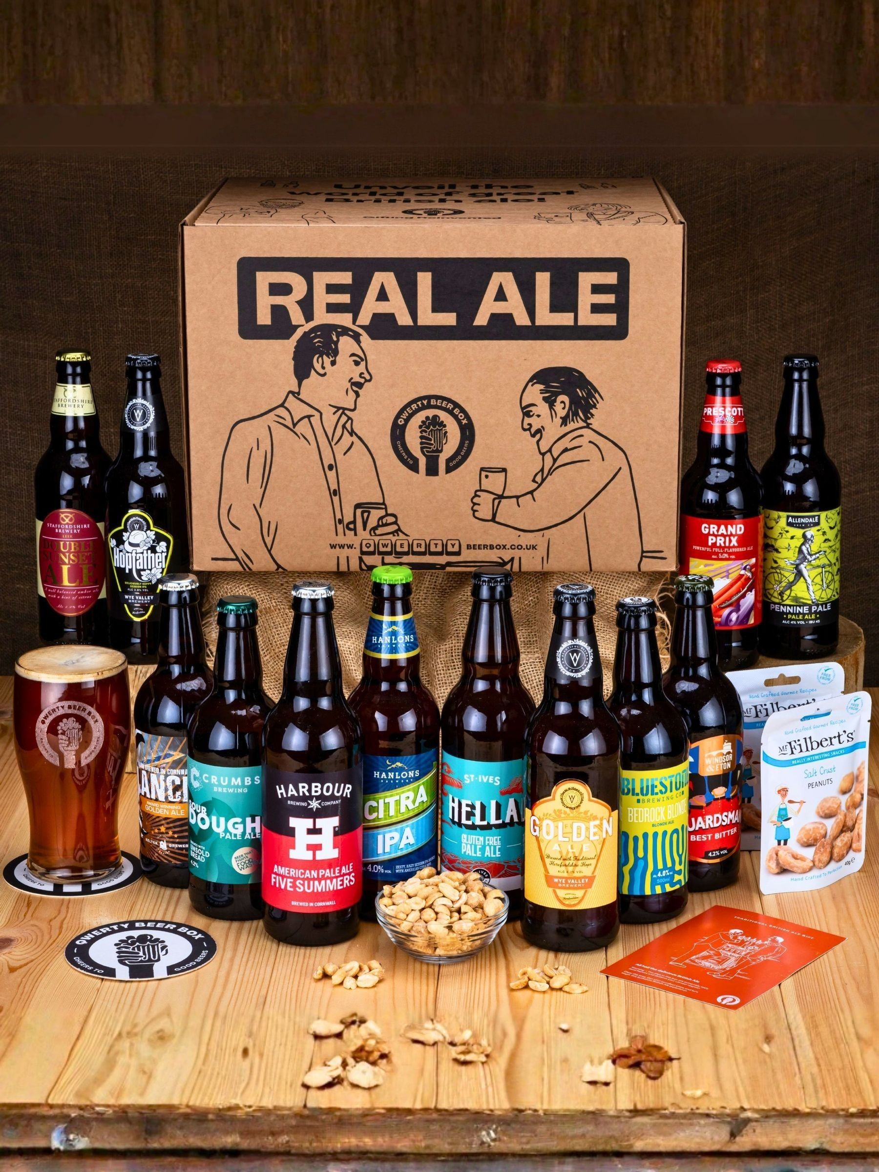 Qwerty Beer Box Unisex Multicolor Deluxe Real Ale Beer Gift Experience | : Size 1 Pack - Image 2