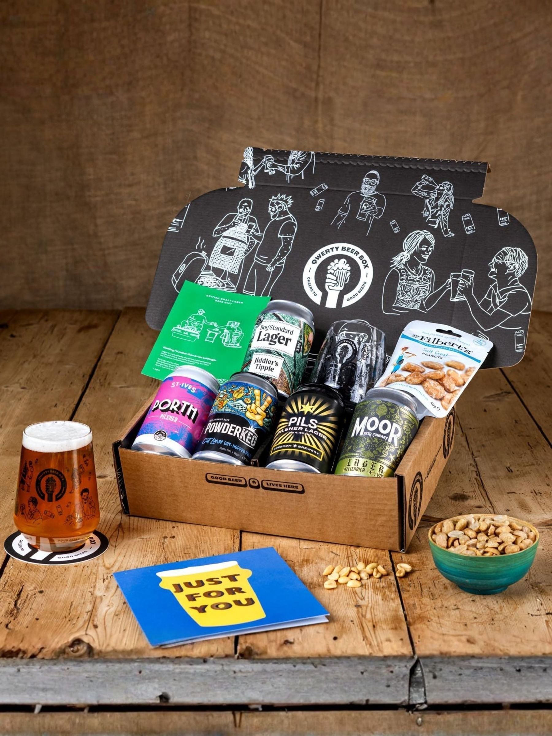 Qwerty Beer Box Unisex Multicolor Premium Craft Lager Beer Gift Hamper | Size: 1 Pack - Image 2