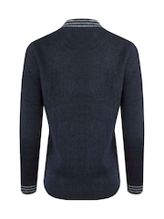 Weird Fish Blue Dawkins Tipped Jumper - Image 7 of 7