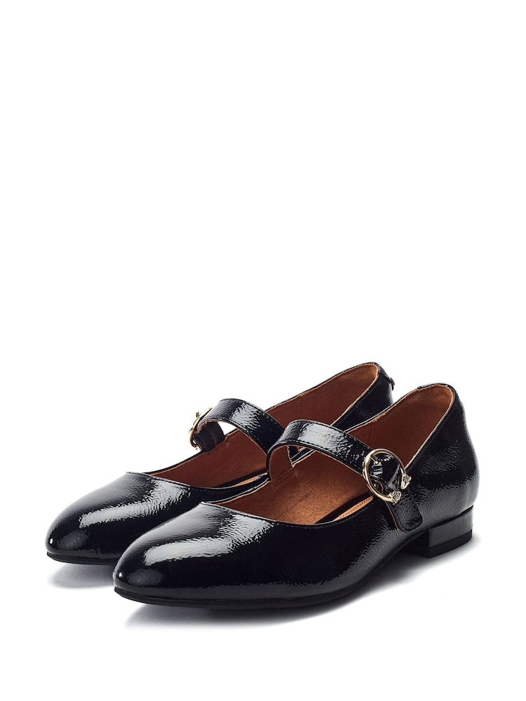 أسود - Moda in Pelle Firuta Flat Maryjane Smart Shoes - صورة 2 من 4 أسود - Moda in Pelle Firuta Flat Maryjane Smart Shoes - صورة 2 من 4