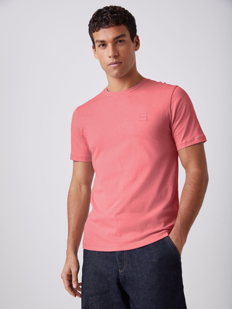 BOSS Pink Relaxed Fit Tales Logo T-Shirt - Image 2 of 5