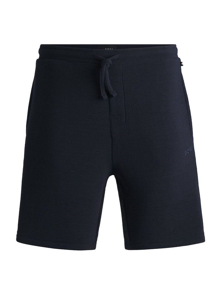 BOSS Light Blue Rib Shorts - Image 1 of 2