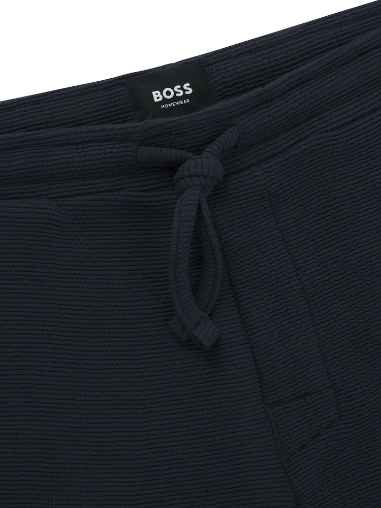 BOSS Light Blue Rib Shorts - Image 2 of 2