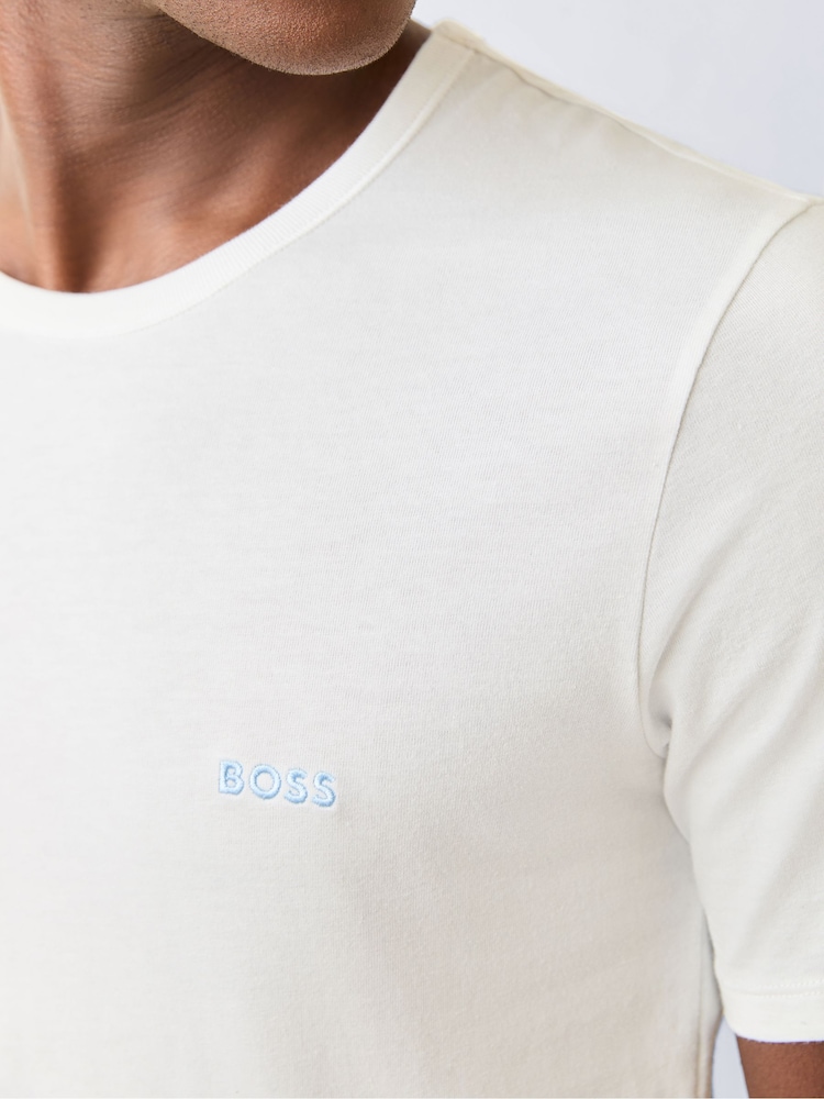 Көк - BOSS классикалық футболкалары 3 жиынтығы - 5суретінің 5 суреті