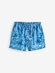 BOSS Light Blue Piranha Printed Swim Shorts - Image 1 of 1