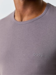 Musta/Kermanvaalea/Mauve - BOSS Crew Neck Short Sleeve Classic T-Shirts 3 Pack - Kuva 5 / 8