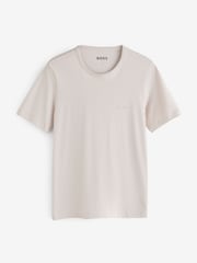 Musta/Kermanvaalea/Mauve - BOSS Crew Neck Short Sleeve Classic T-Shirts 3 Pack - Kuva 8 / 8