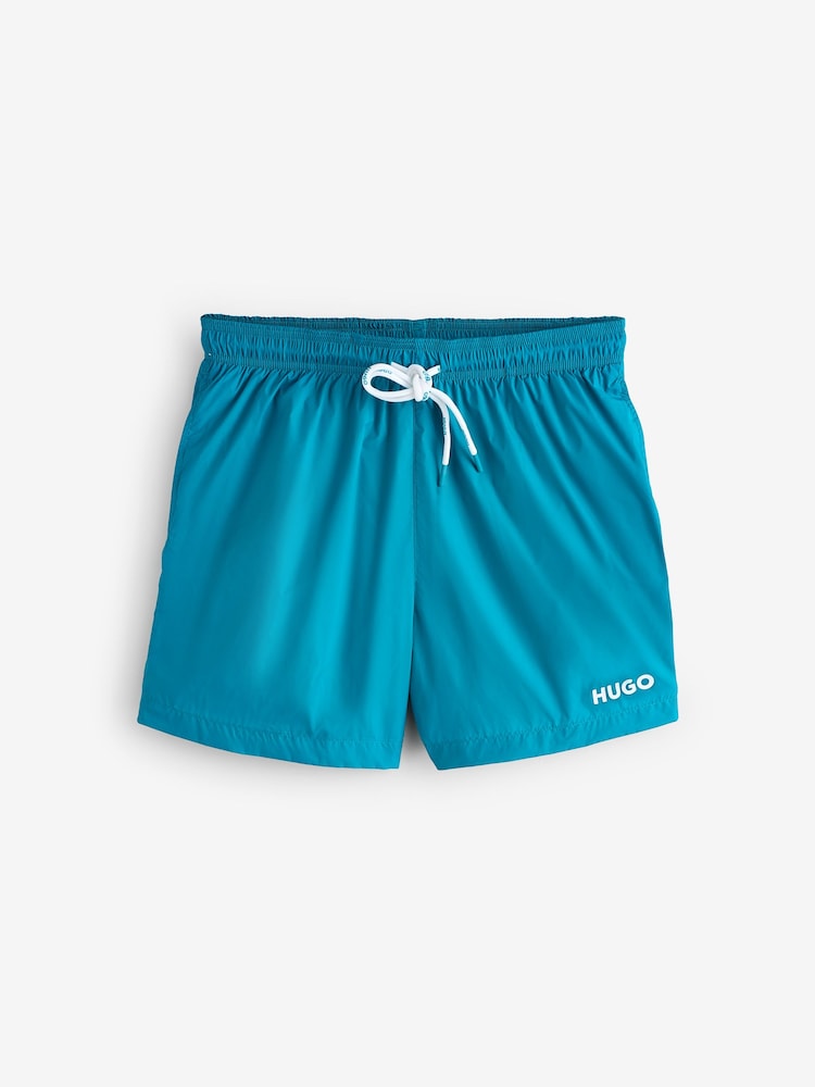 HUGO Green Haiti Logo Swim Shorts - Image 1 of 1 HUGO Green Haiti Logo Swim Shorts - Image 1 of 1