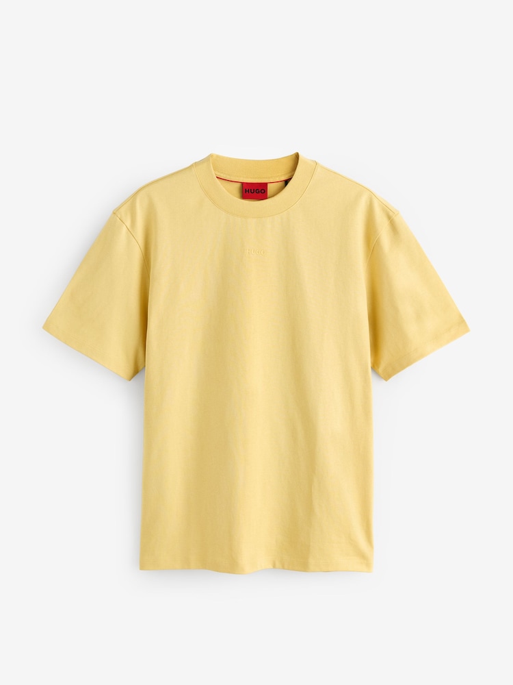 HUGO Yellow Dapolino Relaxed Fit T-Shirt - Image 1 of 1