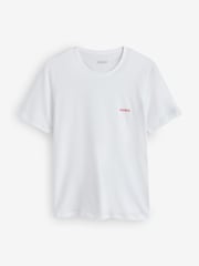 HUGO White Logo T-Shirts 3 Pack - Image 3 of 4