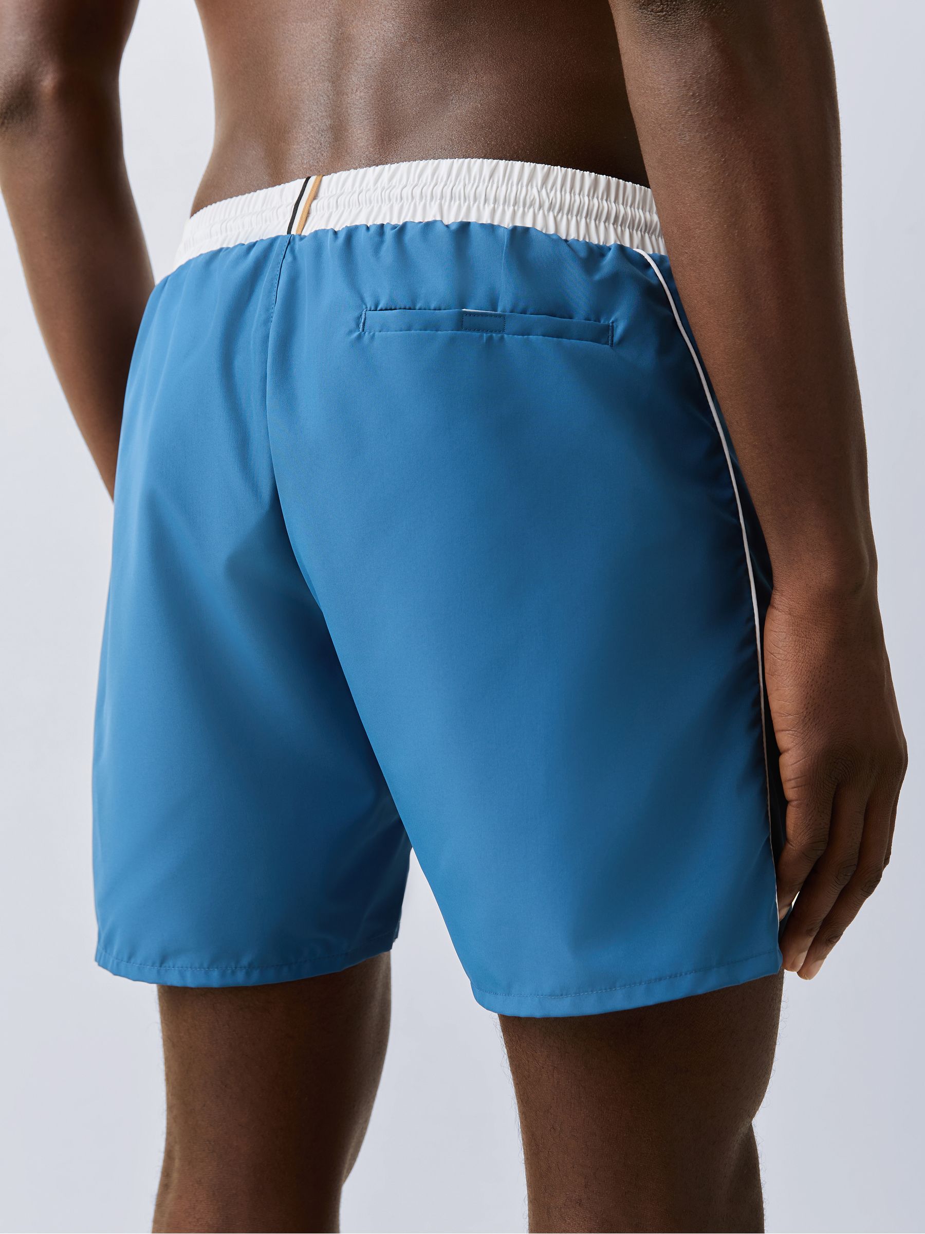 Buy BOSS Light Blue Quick Dry Swim Shorts from Next USA