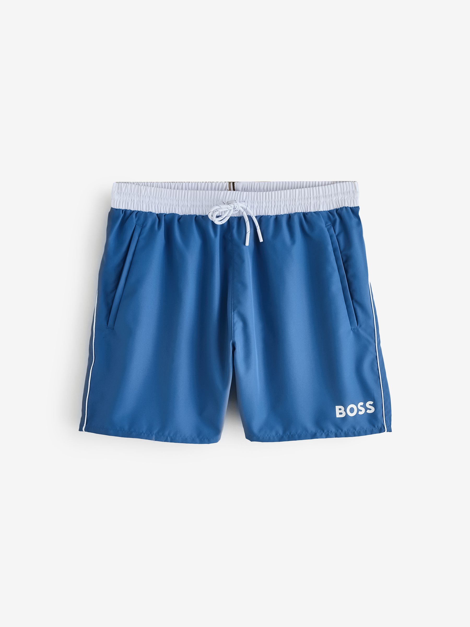 Buy BOSS Light Blue Quick Dry Swim Shorts from Next USA