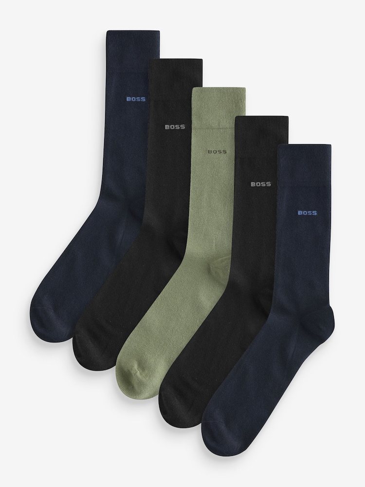 BOSS Black Grnd Socks 5 Pack - Image 1 of 6