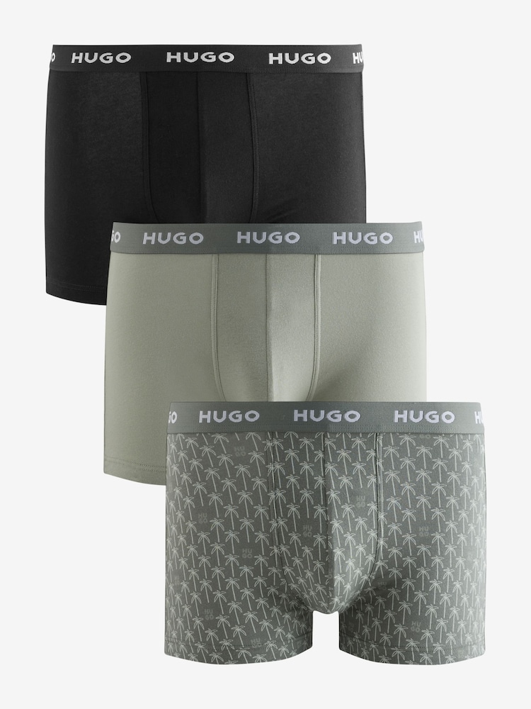 HUGO Stretch Cotton Boxershorts 3 Pack - Bild 1 von 4