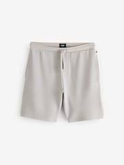 Gri - BOSS Rib Shorts - Imaginea 1 din 1