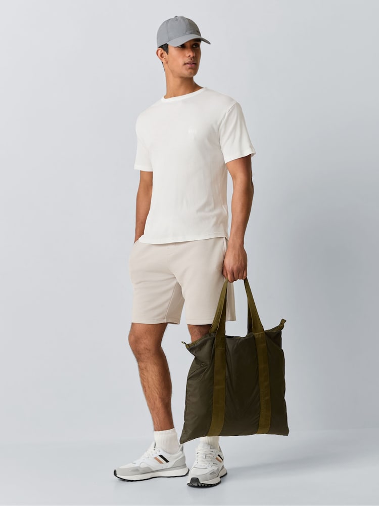 BOSS Grey Rib Shorts - Image 2 of 6