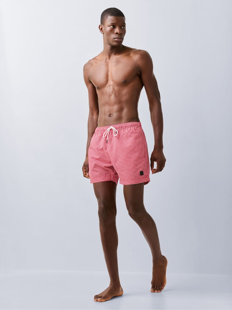 BOSS Red Vibe Printed Swim Shorts - Image 2 of 5