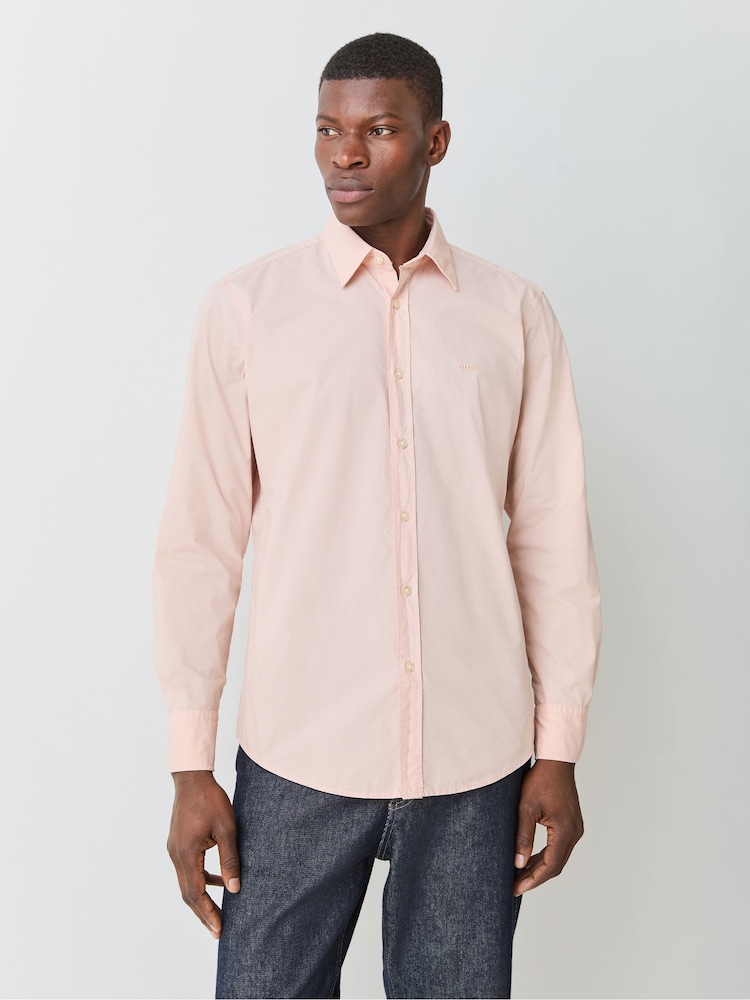 粉红色 - BOSS 优雅常规版型衬衫 - 8的图像2｝