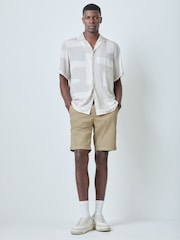 BOSS Brown Slim Fit Chino Shorts - Image 2 of 7