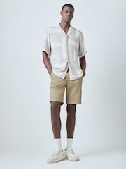 BOSS Brown Slim Fit Chino Shorts - Image 3 of 7